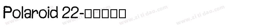 Polaroid 22字体转换